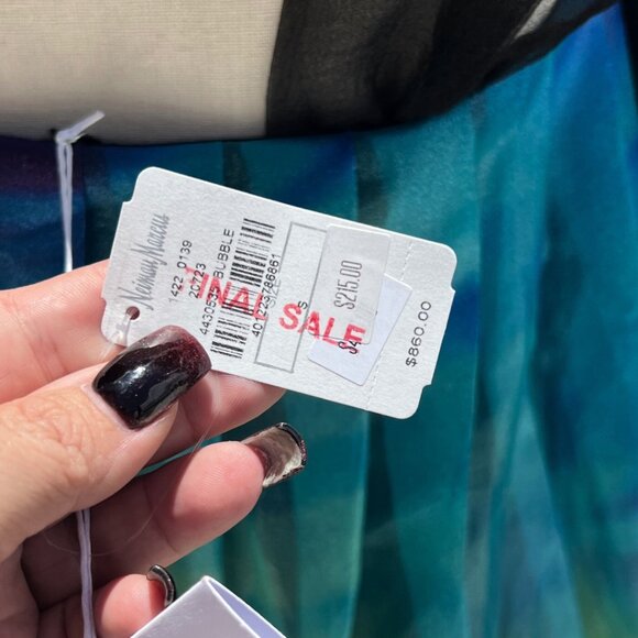 PASKAL Printed Rainbow Bubble Dress Gown Bow Straps S Pride - Picture 15 of 16